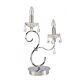 Bella 2 Light Table Lamp Crystal / White - BELLA 2 T/L