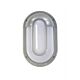 Bolsena 1 Light Eyelid Bunker Light Silver - BOLSENA-SSIL