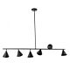 Capucio 6 Light Pendant Black - CAPUCIO-6L BLACK