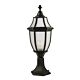 Cardo 1 Light Pillar Mount Light Black / Frost - CARDO-PM BLK