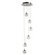 Champagne 6 Light 12V Round Pendant Chrome / Clear - CHAMPAGNE-6-RND