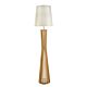 Como 1 Light Floor Lamp Wood / Beige - COMO-F/L