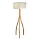 Danmark 1 Light Floor Lamp Wooden / Off White - DANMARK-F/L