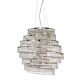 DNA 6 Light Crystal Pendant Chrome - DNA-6L