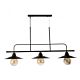 Eder 3 Light Pendant Black - EDER-3L