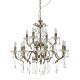 Giovana 12 Light Crystal Chandelier Bronze - GIOVANA-12L