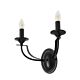 Hoodshire 2 Light Wall Light Black - HOODSHIRE-A2 BLK