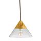 Insta 1 Light Pendant Clear / Wood - INSTA270-CL