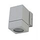 Larno 240V GU10 Wall Pillar Light Silver - LARNO-1 SIL