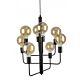 Lugano 8 Light Pendant Black - LUGANO-8L