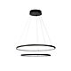 Ring Circle Design 70W LED Pendant Black / Warm White - MYFAIR-60/80