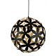 Newbach 1 Light Pendant Black - NEWBACH-D600 BLK