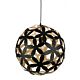 Newbach 1 Light Pendant Black - NEWBACH-D400 BLK