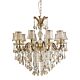 Notredame 10 Light Crystal Chandelier Amber / Beige - NOTREDAME-10L