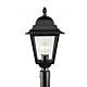 Opera 1 Light Post Top Black - OPERA-PT BLK