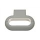 Oval 5W LED Wall Light Silver / Warm White - OVAL-WB-SIL