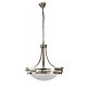 Alabaster 3 Light Pendant Small Satin Chrome - PD 2006-Pdt- D408 S/CH