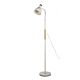 Pluto 1 Light Floor Lamp White - PLUTO-F/L-WHT