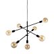 Radiant 7 Light Geometric Pendant Black - RADIANT-7 BLACK
