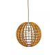 Ribon 1 Light Timber 600mm Pendant - RIBON-60