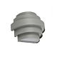Step 6W Up/Down LED Step Light Silver / Warm White - STEP-WB-SIL