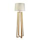 Sweden 1 Light Floor Lamp Wood / Beige - SWEDEN F/L WOOD