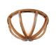 Allier Flush Mount Light Wood / Brushed Steel - FE/ALLIER/F LW