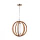 Allier Small Pendant Light Wood / Brushed Steel - FE/ALLIER/P/S LW