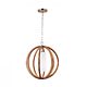 Allier Small Pendant Light Wood / Brushed Steel - FE/ALLIER/P/S LW