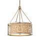 Arabesque Pendant Chandelier Silver Leaf Patina - FE/ARABESQUE4