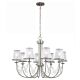 Aveline 8 Light Chandelier Brushed Steel - FE/AVELINE8