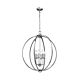 Corinne 6 Light Pendant Polished Nickel - FE/CORINNE/6P/L