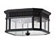 Cotswold Lane Flush Ceiling Mount Black - FE/COTSLN/F BK