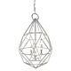 Marquise 3 Light Chandelier Silver