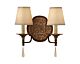 Marcella 2 Light Wall Light British Bronze & Oxidised Bronze - FE/MARCELLA2