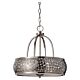 Zara 4 Light Chandelier Brushed Steel - FE/ZARA4