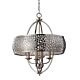 Zara 4 Light Chandelier Brushed Steel - FE/ZARA4-L