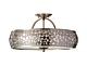 Zara Semi Flush Fitting Brushed Steel - FE/ZARA/SF