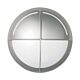 Jack Guard Eyelid 16W LED IP65 Round Bunker Silver / Warm White - GJ2101 + GJ2214-SI