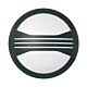 Jack Up / Down Linear E27 IP65 Round Bunker Black - GJ2201 + GJ2217-BL