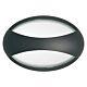 Jack Horizontal Up / Down E27 IP65 Oval Bunker Black - GJ2241 + GJ2266-BL