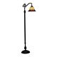 Red Tulip Edwardian Tiffany Floor Lamp - TL-235/FBKG
