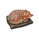 Tiffany Sleeping Cat Novelty Table Lamp Ginger TL-79087T