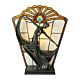 Art Deco Leadlight Table Lamp Amber - TL-866/1402A