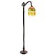 Edwardian Beaded Floor Lamp Amber Green - TL-F322/8AG