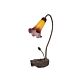 Tiffany Single Lily Table Lamp Orange / Wine - TLA1-001/OR