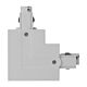 Astro Three Circuit Recessed Track L-Shape Connector Matt White - HCP-103301-LSC