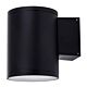 Volintas 15W 240V LED Fixed Wall Pillar Light Matt Black / Tri-Colour - HCP-212150