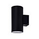 Volintas 2 x 8W 240V LED Up / Down Wall Pillar Light Matt Black / Tri-Colour - HCP-212160