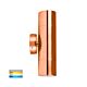 Tivah 6W/10W/14W 240V Up & Down LED Wall Pillar Light Solid Copper / Tri-Colour - HV1015T